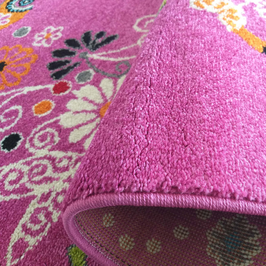 Dywan dla dzieci Diamond 114 Motyle - Różowy