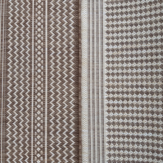 Nowoczesny dywan sznurkowy OUTDOOR PATIO 12 Brązowy