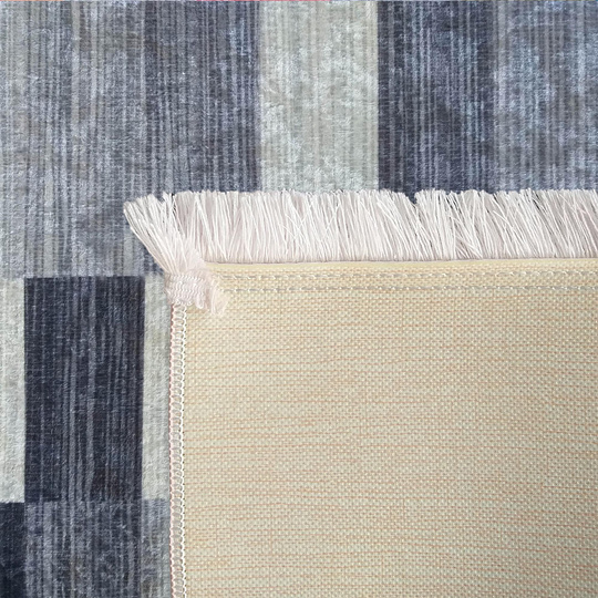 Antypoślizgowy dywan nowoczesny do kuchni - Universal 01 - do prania w pralce - szara