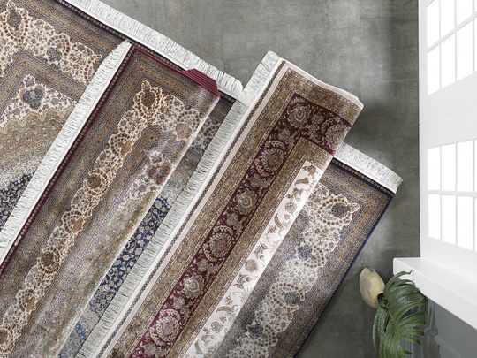 Wytworny dywan Qum Silk 10- bordowy