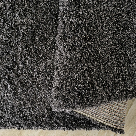 Dywan nowoczesny mięciutki Santo - typu Shaggy - antracytowy