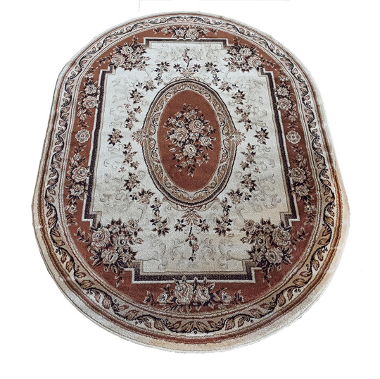 Dywan ekskluzywny brązowy Kashmir New 04 owalny