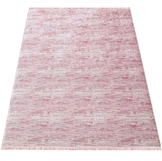 Antypoślizgowy dywan nowoczesny do kuchni - Universal 03 - do prania w pralce - pudrowy