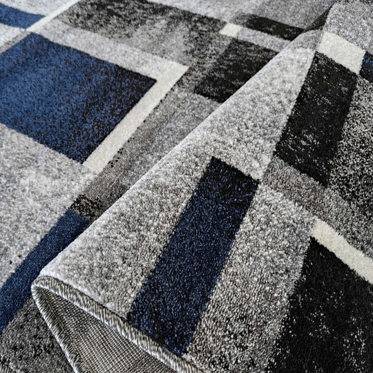 Dywan nowoczesny KOLORADO 09 szaro -granatowy