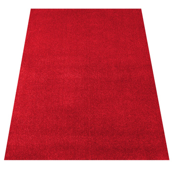Wykładzina dywanowa- Premium-N- jednolita- czerwona 400cm szerokości