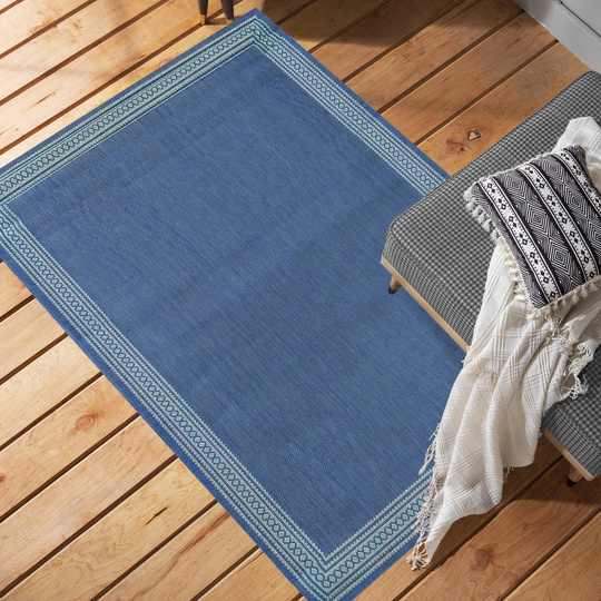 Zewnętrzny dywan sznurkowy PATIO 14- Granatowy