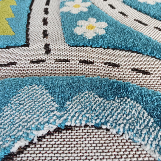 Sensoryczny dywan dziecięcy Color Kids 02- Niebieski