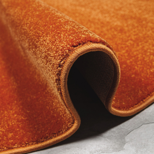 Dywan Premium koło jednolity pomarańczowy