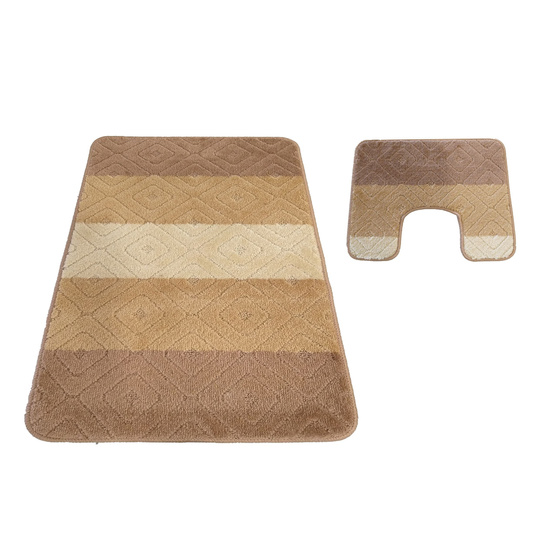 Komplet łazienkowy z wycięciem pod toaletę Montenegro 03N - beżowy