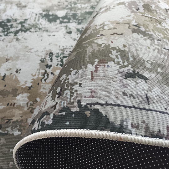 Dywan antypoślizgowy Heos New 123 - zielony - bez frędzli