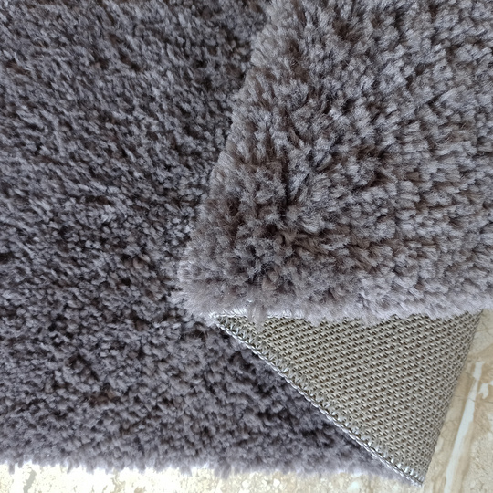 Dywan Kayoom S - typu Shaggy nowoczesny, mięciutki - ciemny stalowy