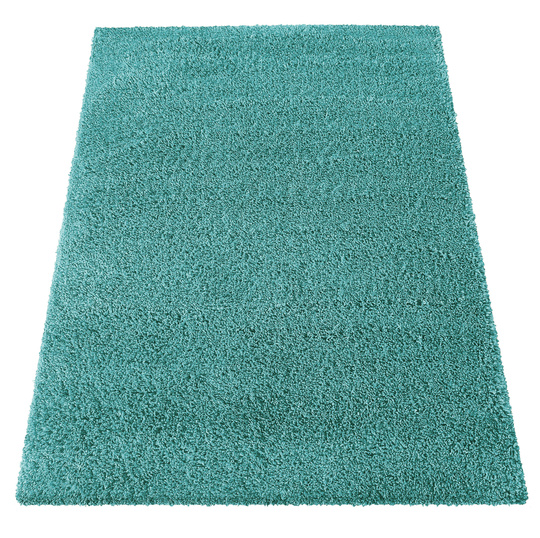 Dywan nowoczesny mięciutki Santo - typu Shaggy - turkusowy
