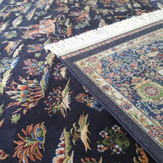 Wytworny dywan Qum Silk 10- granatowy
