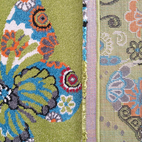 Dywan dziecięcy Papilio Diamond 114 Motyle - Zielony