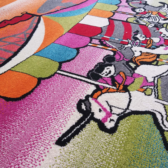 Kwadratowy dywan dziecięcy Diamond 116- Karuzela