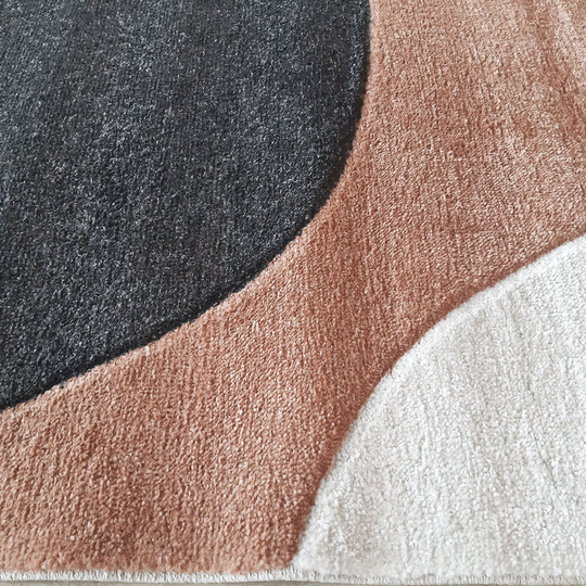 Dywan nowoczesny mięciutki Ladon 01 - koło