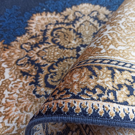 Wytworny dywan Qum Silk 02- granatowy