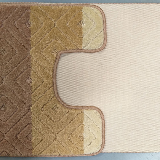 Komplet łazienkowy z wycięciem pod toaletę Montenegro 03N - beżowy