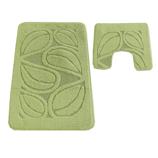 Komplet łazienkowy z wycięciem pod toaletę Montenegro Natura- groszkowy