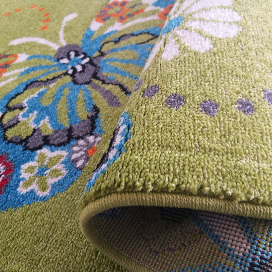 Dywan dziecięcy Papilio Diamond 114 Motyle - Zielony