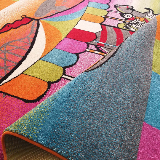 Kwadratowy dywan dziecięcy Diamond 116- Karuzela