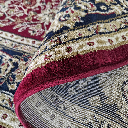 Dywan ekskluzywny czerwony Kashmir New 03 owalny