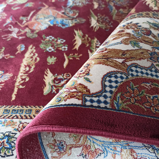 Wytworny dywan Qum Silk 10- bordowy