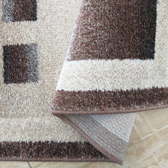 Dywan nowoczesny KOLORADO 02 brązowy kwiat