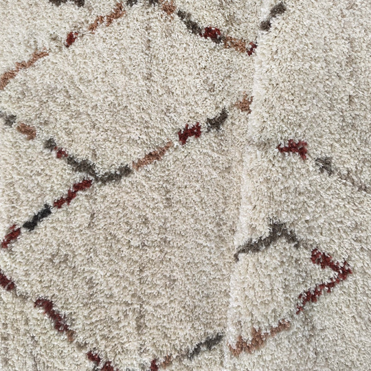 Dywan nowoczesny mięciutki Santo 04 - typu Shaggy - ecru