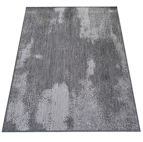 Nowoczesny dywan sznurkowy OUTDOOR dwustronny MODERN 10 Szary