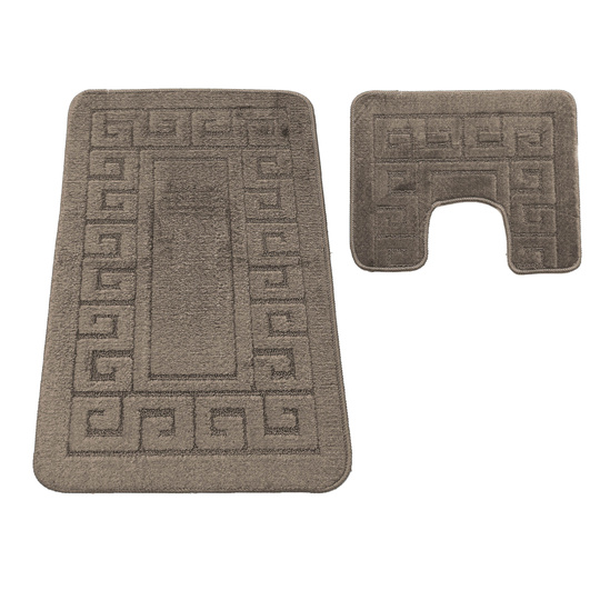 Komplet łazienkowy z wycięciem pod toaletę Montenegro GRECKI - cappuccino