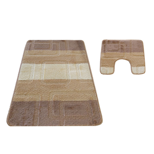 Komplet łazienkowy z wycięciem pod toaletę Montenegro 04N - beżowy