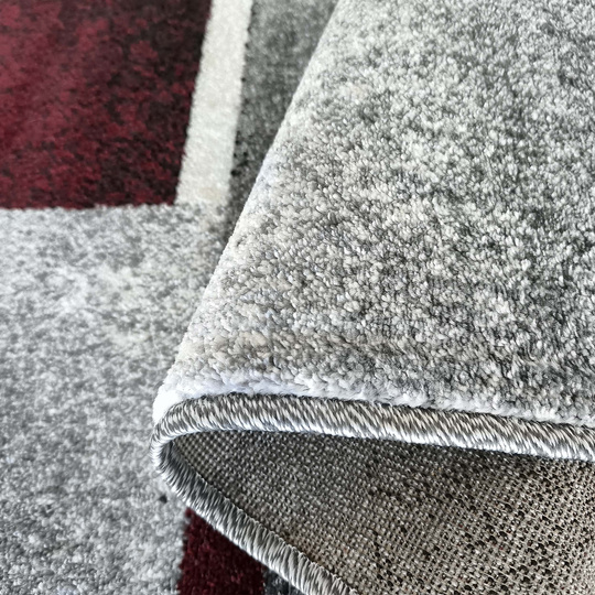 Dywan nowoczesny KOLORADO 09 szaro -bordowy