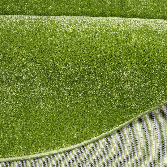 Dywan Premium koło jednolity zielony