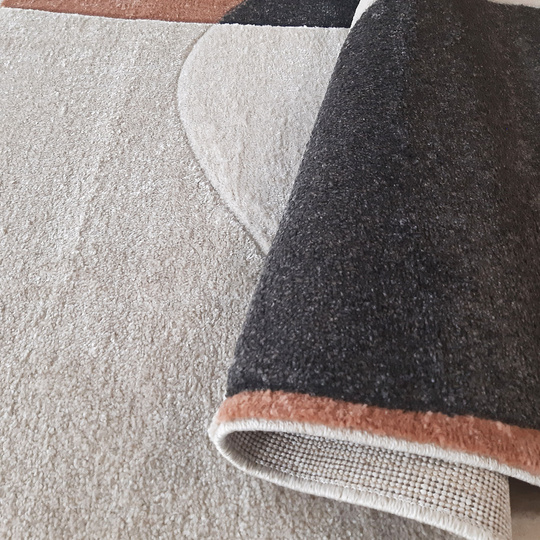 Dywan nowoczesny mięciutki Ladon 01 - koło