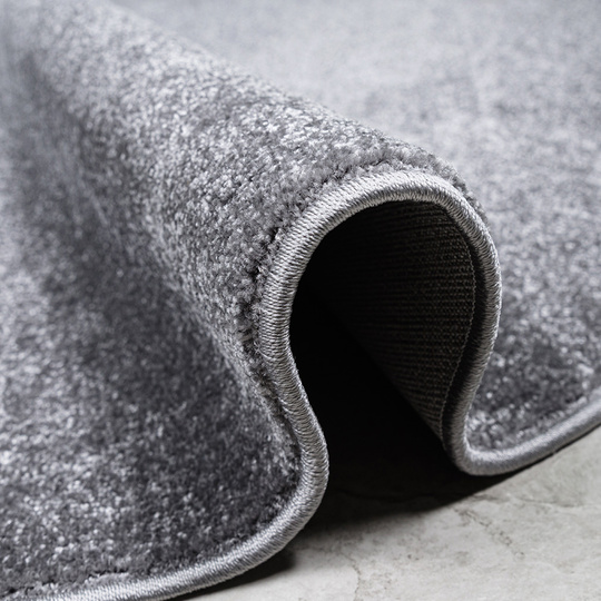 Dywan Premium koło jednolity szary