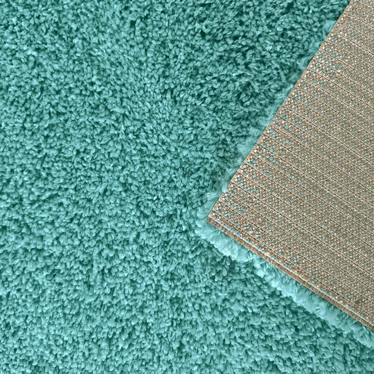 Dywan nowoczesny mięciutki Santo - typu Shaggy - turkusowy