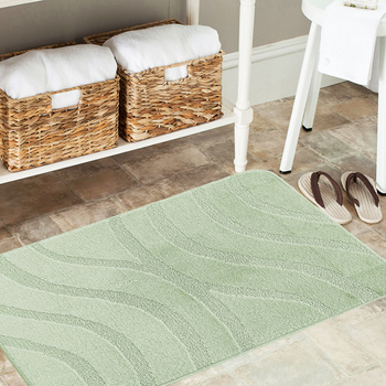 Komplet łazienkowy z wycięciem pod toaletę Montenegro Fale - almond