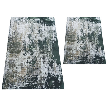 Dywan antypoślizgowy Heos New 123 - zielony -  bez frędzli