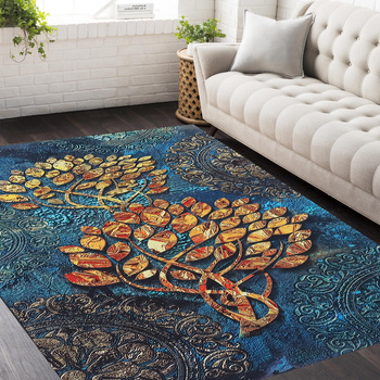 Dywan antypoślizgowy Heos New 125 drzewo szczęścia- bez frędzli