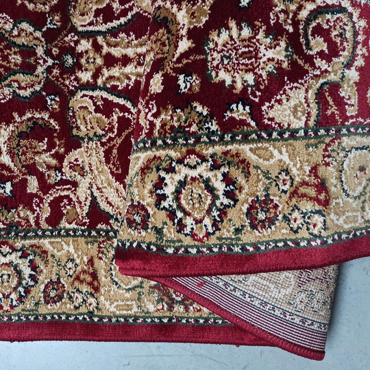 Chodnik Kashmir New 02 - czerwony - szerokość od 60 cm do 120 cm
