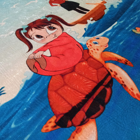 Dziecięcy dywan antypoślizgowy do prania- Kids Play 07- Podwodny świat