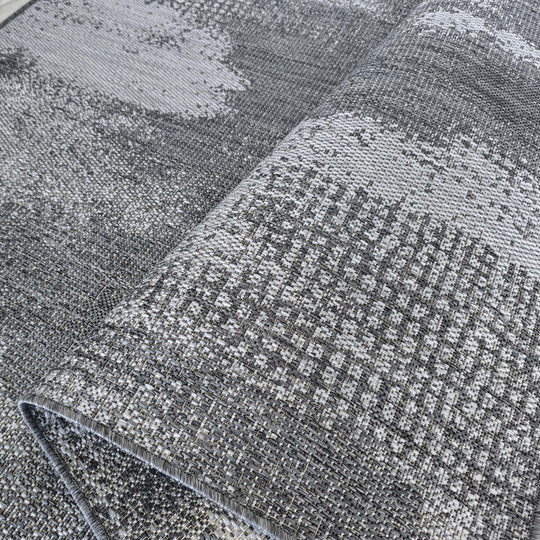 Nowoczesny dywan sznurkowy OUTDOOR PATIO 10 Szary