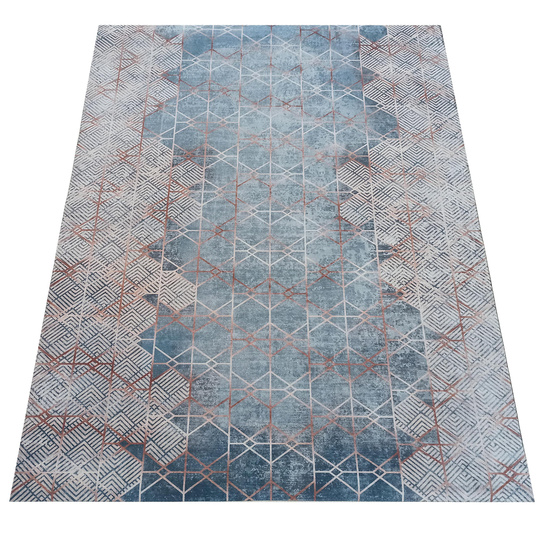Wycieraczka dywanowa, wewnętrzna, antypoślizgowa Heos New 108 Geometria- 60x100 cm