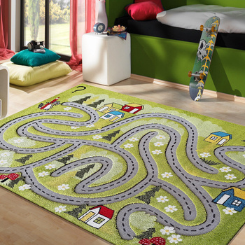 Sensoryczny dywan dziecięcy Color Kids 02- Zielony