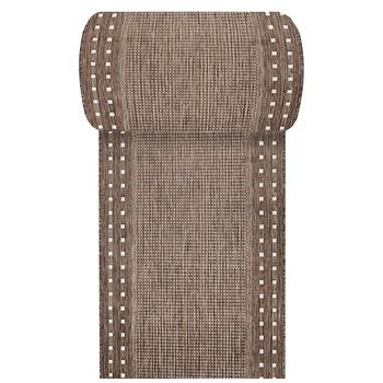 Nowoczesny chodnik sznurkowy OUTDOOR PATIO 11 - brązowy - szerokość od 60 cm do 120 cm
