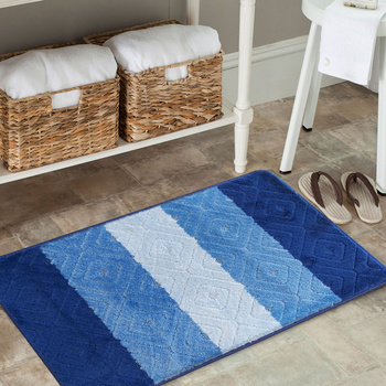 Komplet łazienkowy z wycięciem pod toaletę Montenegro 03N - niebieski