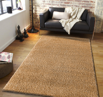 Dywan nowoczesny mięciutki Santo - typu Shaggy - musztardowy