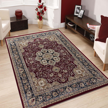 Dywan ekskluzywny czerwony Kashmir New 03