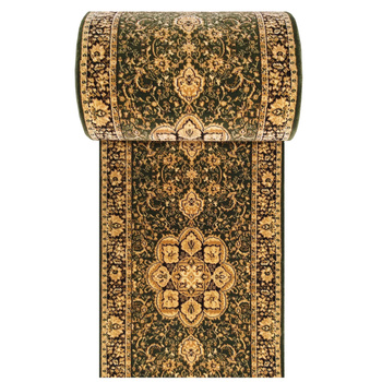 Chodnik Kashmir 03 - zielony - szerokość od 60 cm do 120 cm